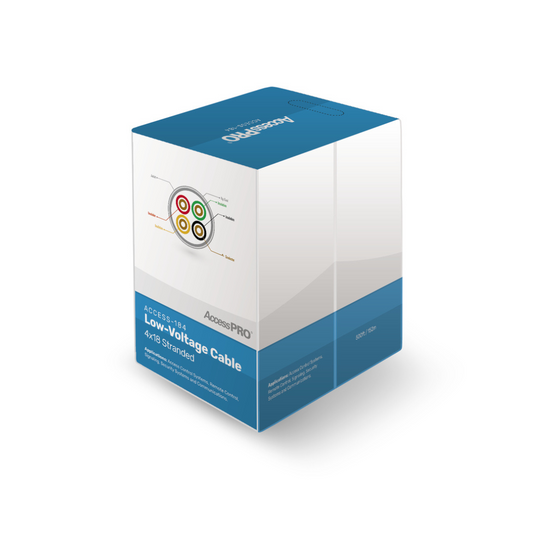 Cable AccessPRO ACCESS-184/500 4x18 AWG para control de acceso y sensores