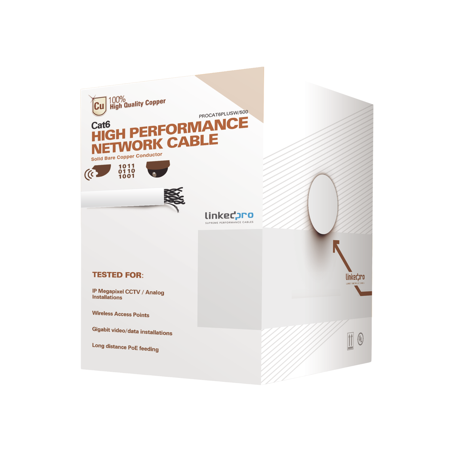 cable red cat6 500 pies cctv