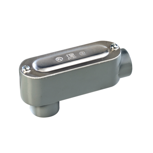 Caja condulet tipo LB 1/2 pulgadas RAWELT OLB-2986C aluminio