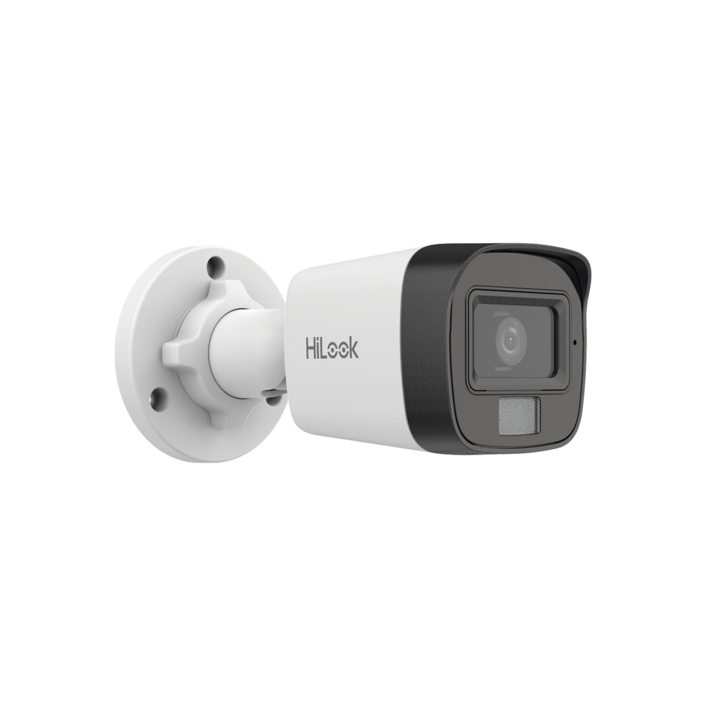 Cámara bala IP 4MP luz dual 2.8mm con micrófono integrado policarbonato exterior
