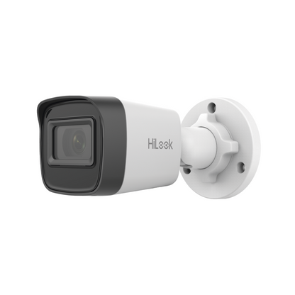 CÁMARA BALA IP HILOOK IPC-B121H-C CON VISIÓN NOCTURNA DE 20 METROS Y POE