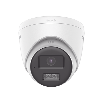 Cámara HIKVISION DS-2CE78D0T-LTS Dual Light ColorVu vista frontal con micrófono integrado