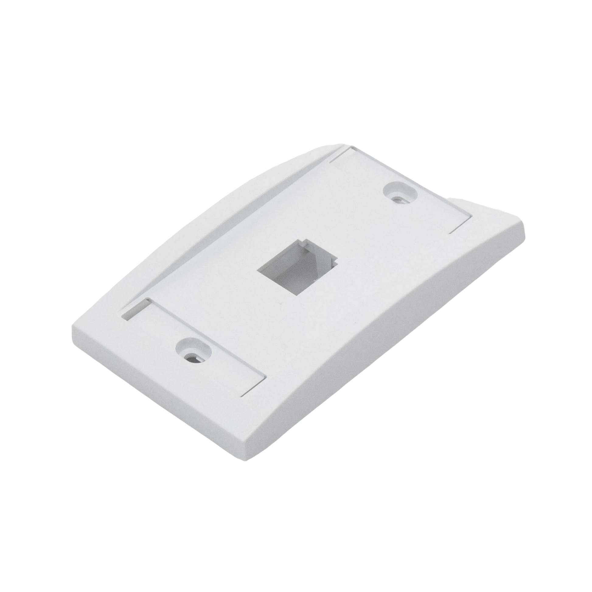 Faceplate ejecutiva de 1 puerto para telecomunicaciones.