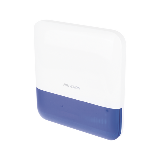 Sirena exterior con estrobo azul y 110 dB modelo DS-PS1-E-WE