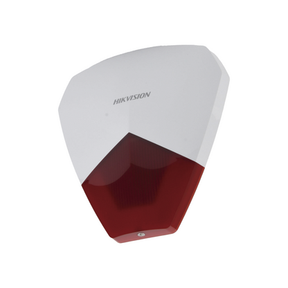SIRENA CABLEADA HIKVISION DS-PS1-R CON LUZ ESTROBO 105 DB