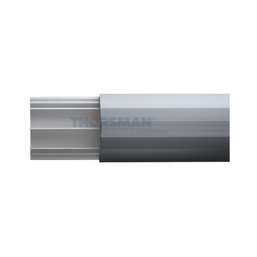 Ducto media caÃ±a THORSMAN DMCPVCAL PVC aluminio