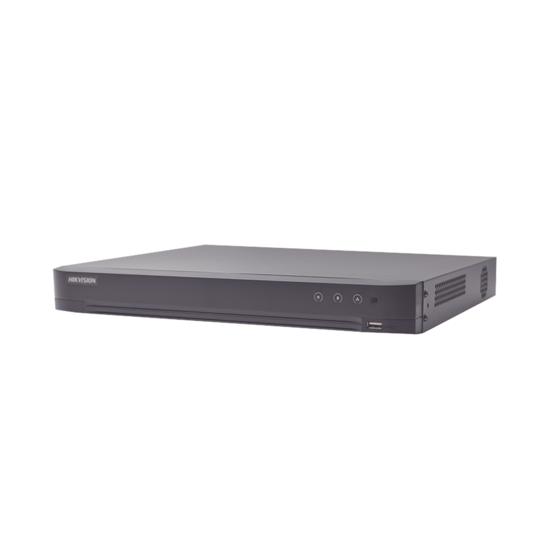 DVR Hikvision IDS-7204HUHI-M1/A/XT pentahíbrido de 8 canales con salida 4K y grabación de alta calidad.