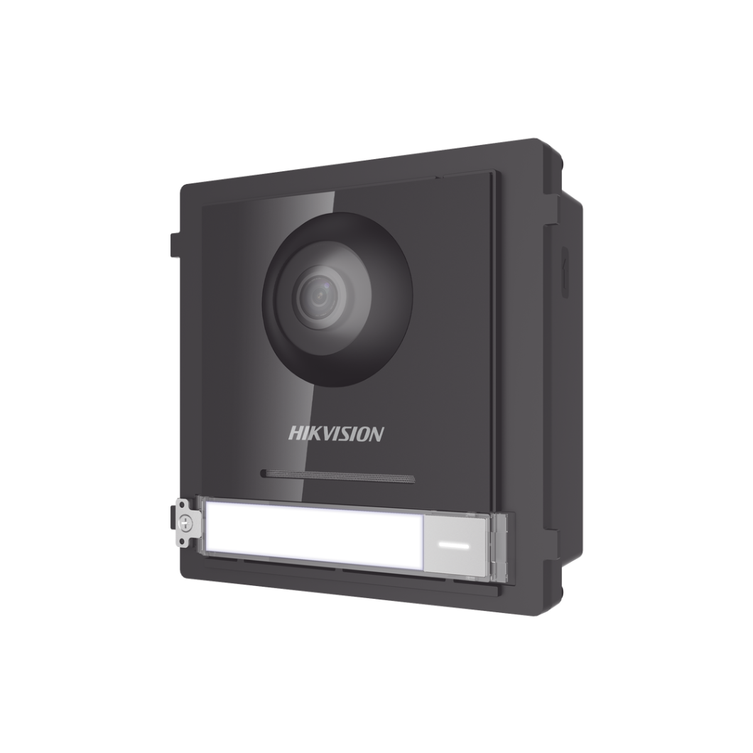 Frente de calle HIKVISION modelo DSKD8003IME1B con PoE y cámara 2MP