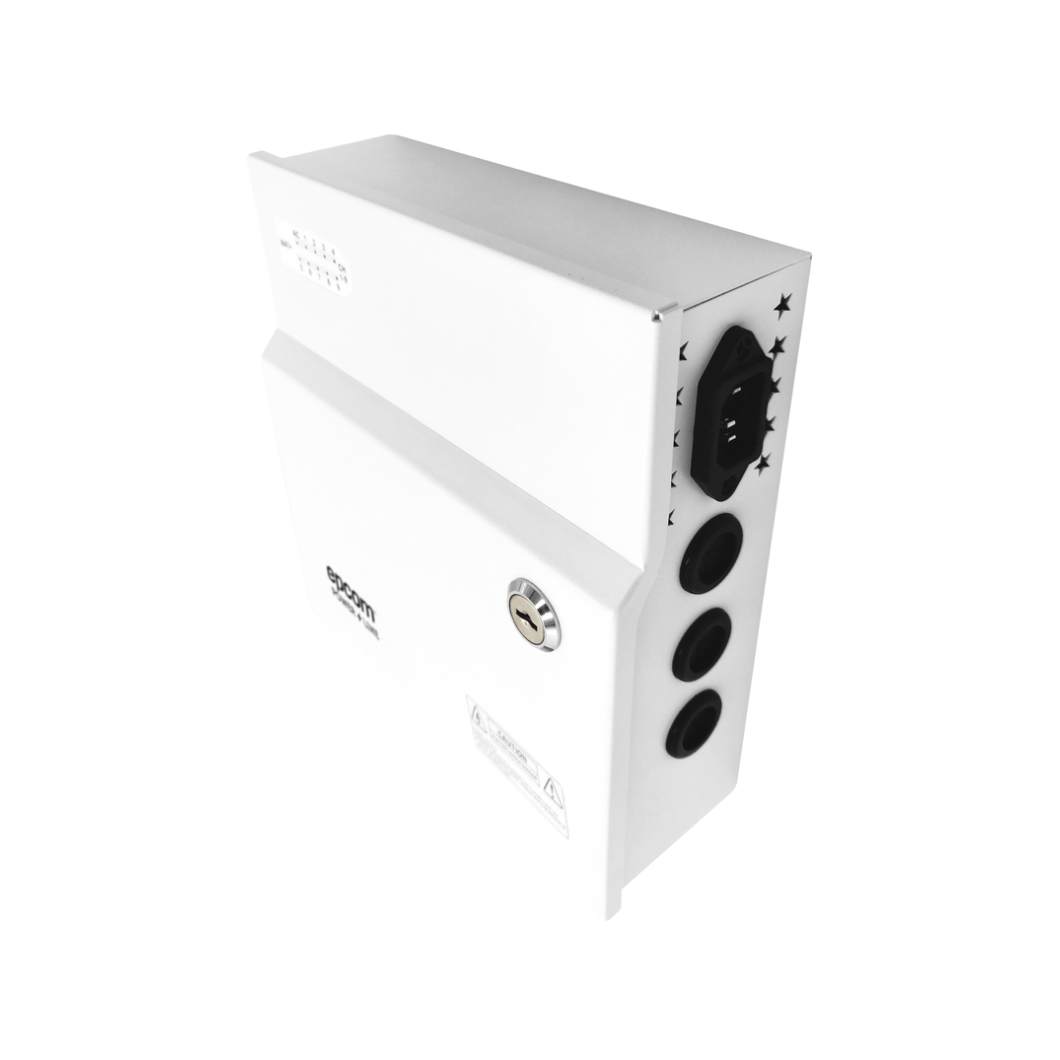 Fuente de poder EPCOM PLK12DC8ABK ajustable 11â€“15 Vcc con respaldo