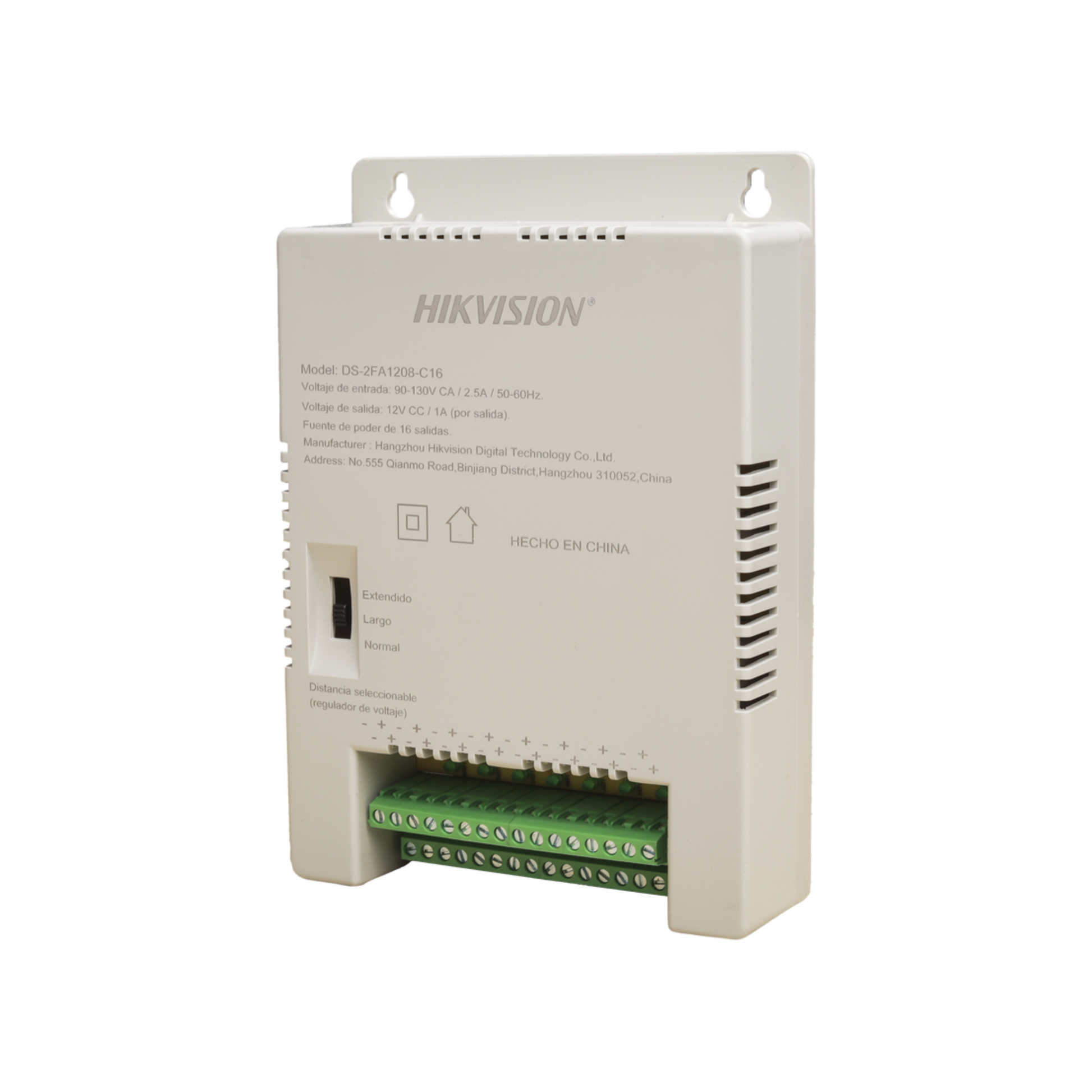 Fuente HIKVISION regulada 12V 13.5V 15V para CCTV.