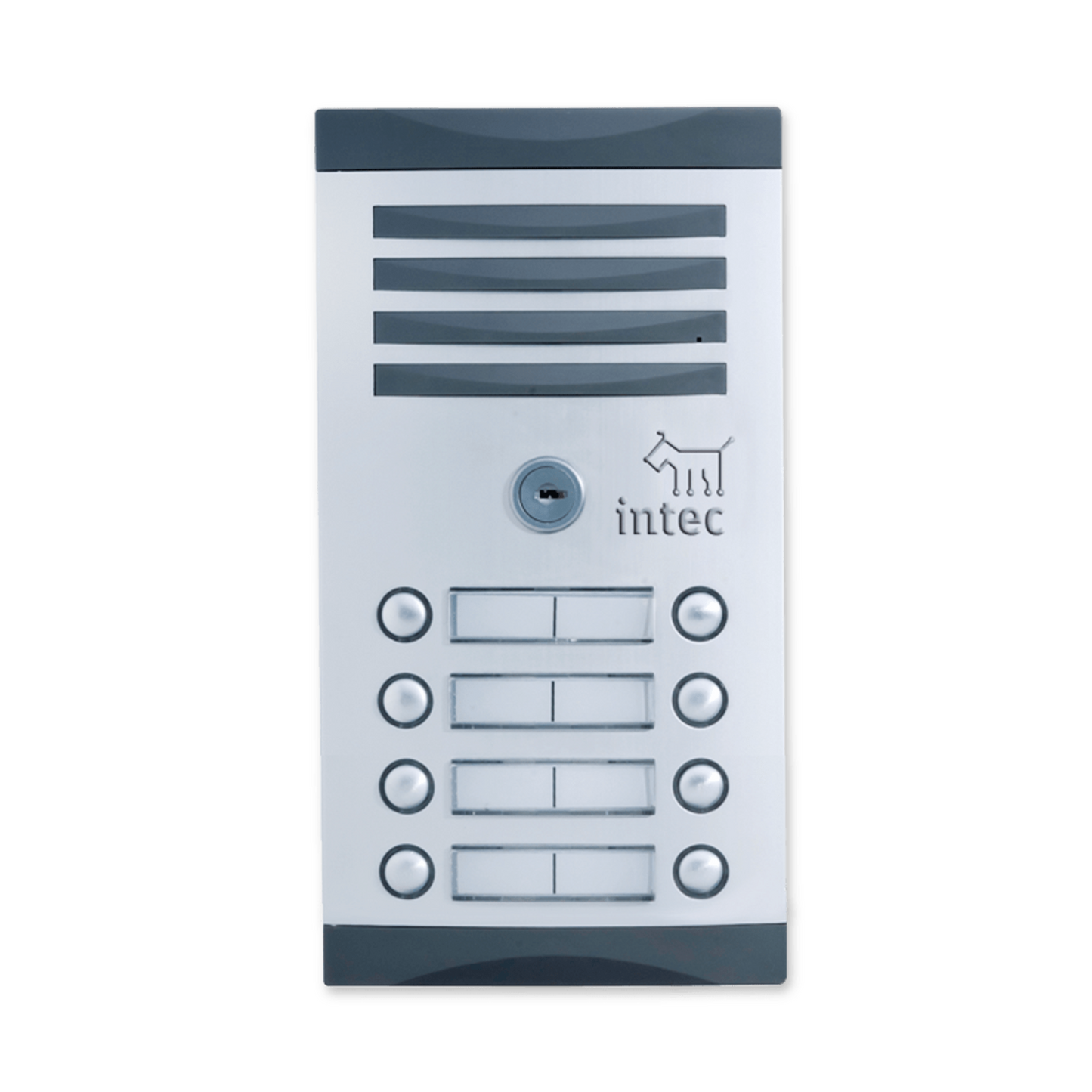 Frente de calle TNK-8 para edificios con 8 botones línea Tec