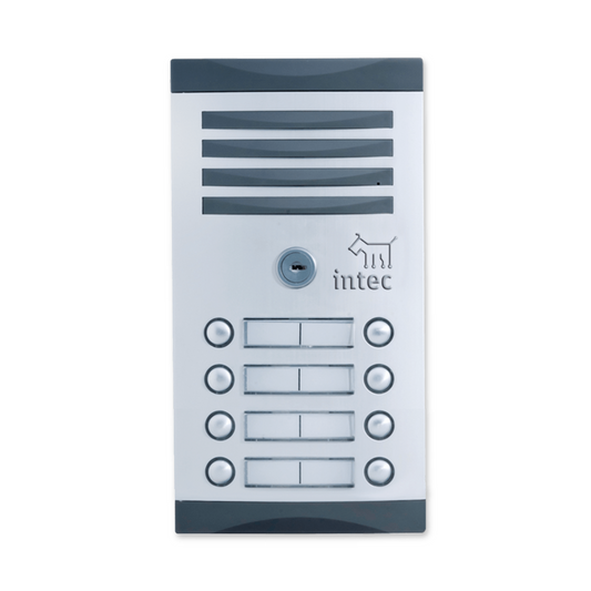 Frente de calle TNK-8 para edificios con 8 botones línea Tec