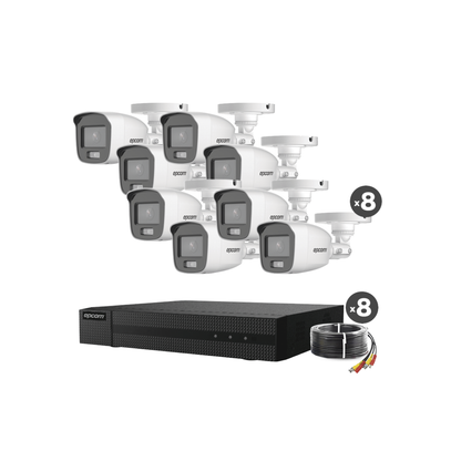 Sistema de videovigilancia EPCOM con audio y visión nocturna color.