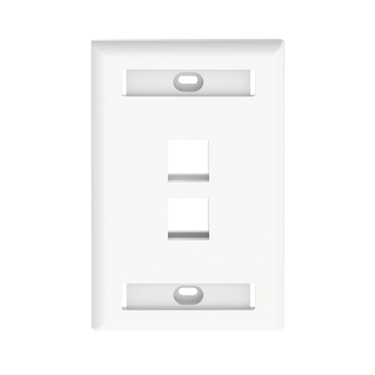 Placa de pared 2 puertos PANDUIT NK2FWHY