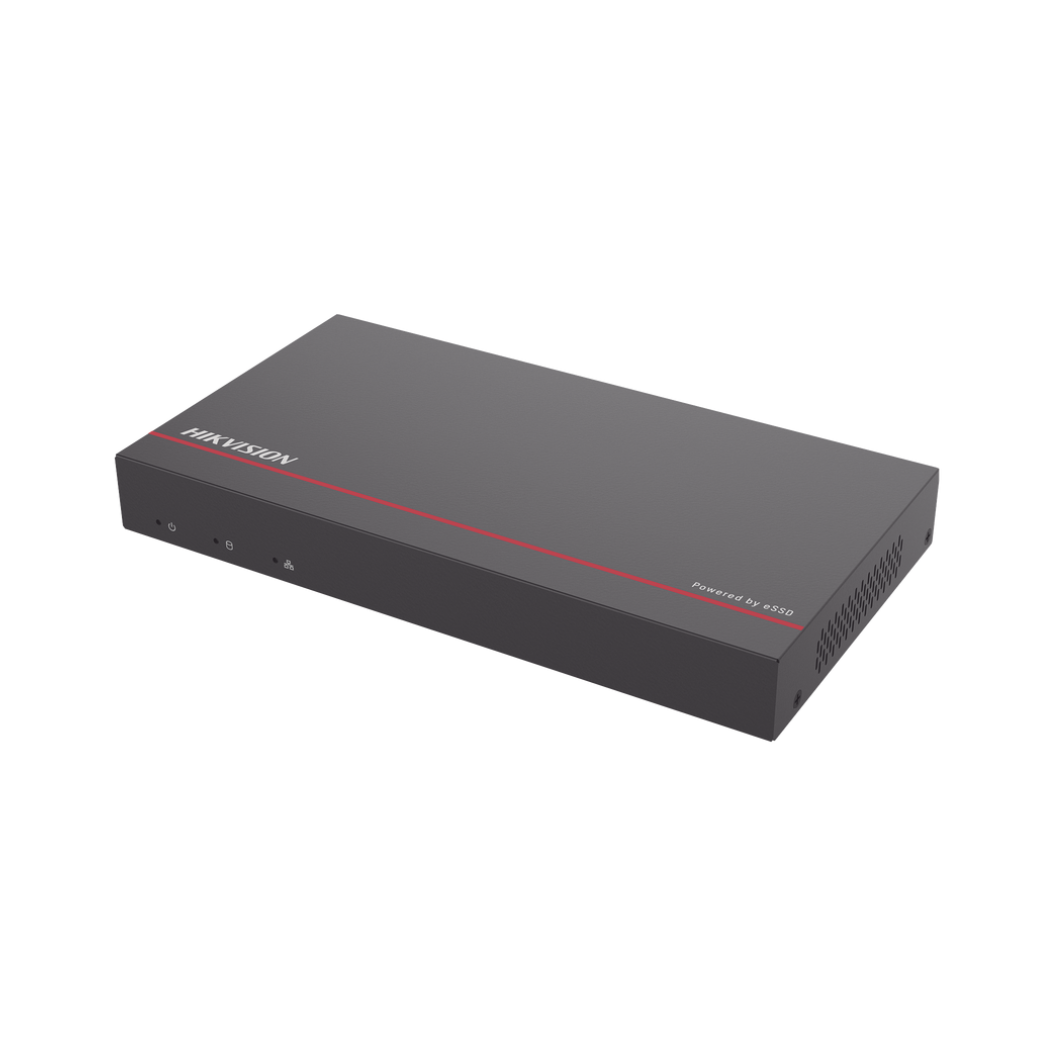 Grabador IP HIKVISION DS-E08NI-Q1/8P/1T con almacenamiento interno eSSD de 1TB