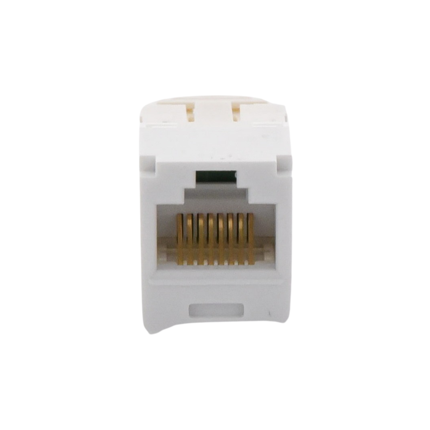 Conector Panduit CJ688TGWH con chapado en oro 50 micro pulgadas.