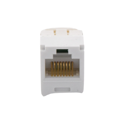 Conector Panduit CJ688TGWH con chapado en oro 50 micro pulgadas.