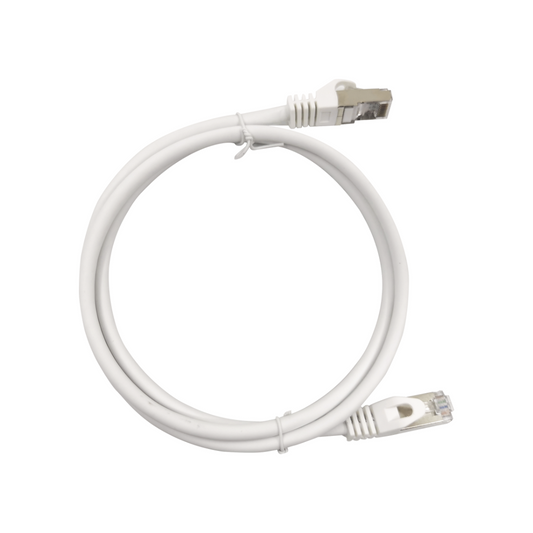 Patch cord Cat6A blindado blanco de 2 metros LINKEDPRO