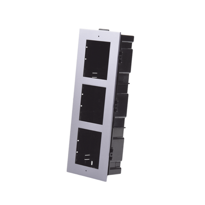 Base de 3 Espacios para Módulos de Videoportero Hikvision (Empotrar)