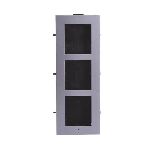 Base de 3 Espacios para Módulos de Videoportero Hikvision (Empotrar)