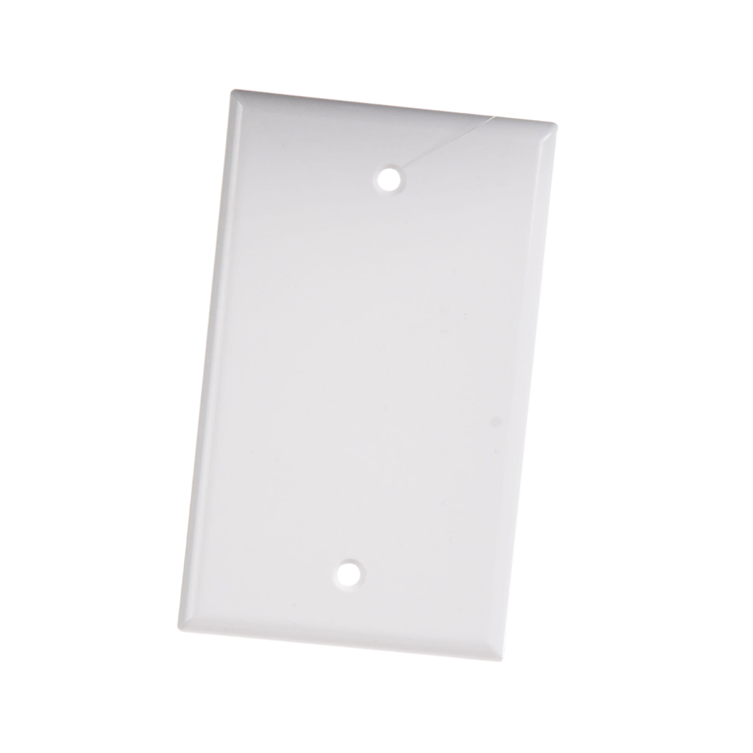 Placa de Pared Ciega Universal Blanca