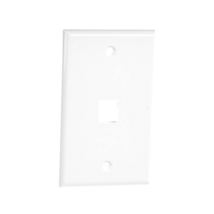 Placa de Pared de 1 Puerto Keystone Blanca