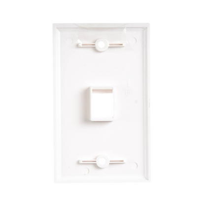 Placa de Pared de 1 Puerto Keystone Blanca