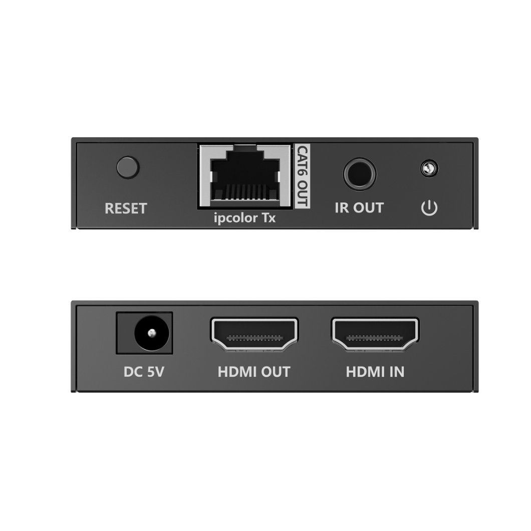 Kit Extensor HDMI 4K a 60Hz a 70 metros por Cat 6/6a/7 con IPCOLOR, CERO LATENCIA, y Salida de Audio