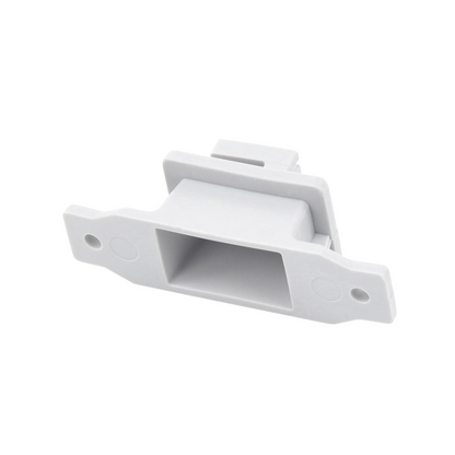 Aislador de Paso Reforzado para Cercos Eléctricos, Resistente al Clima Extremoso, Color Gris
