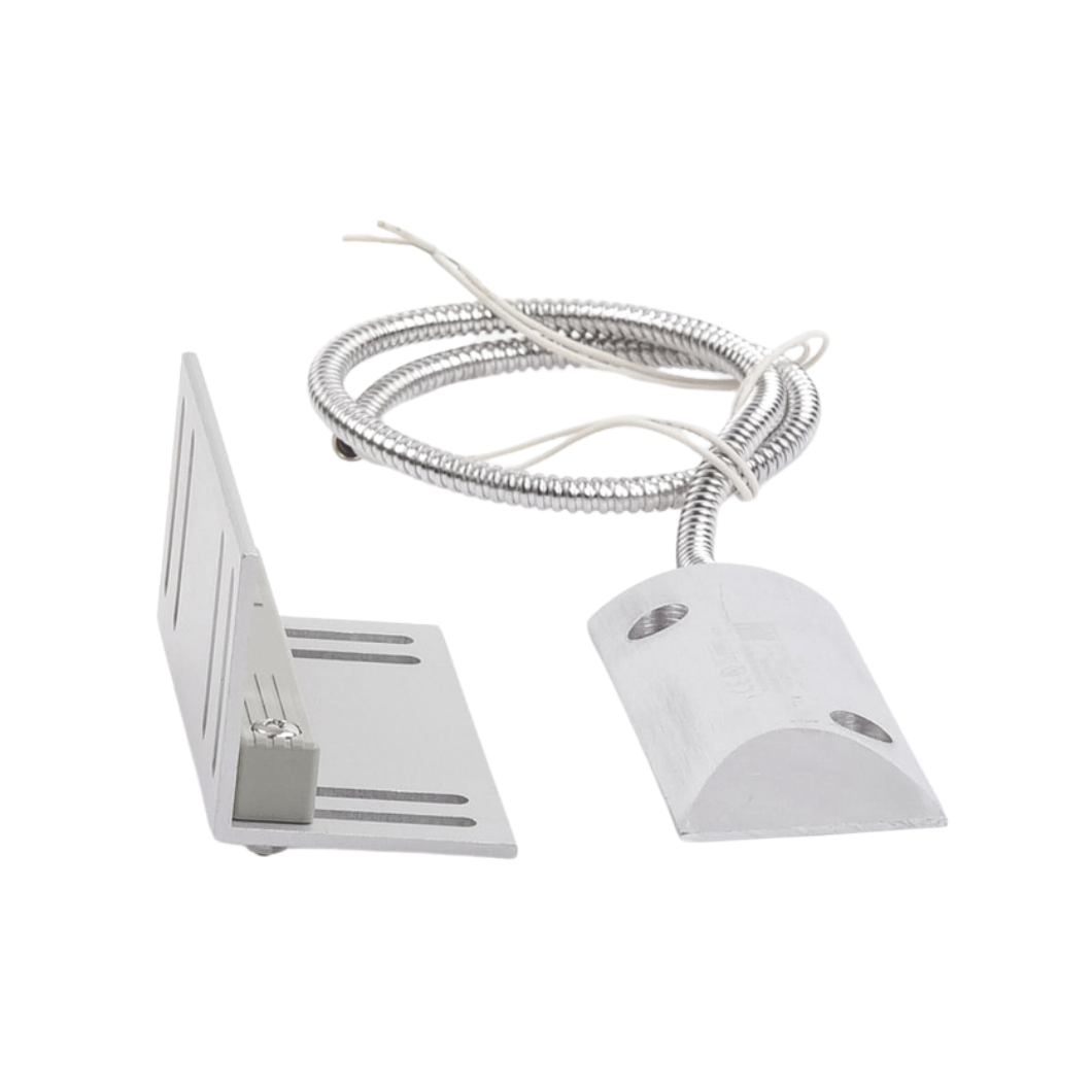 Contacto Magnético de Piso Uso Rudo, GAP 75mm, Cable 55cm, Montaje en "L"