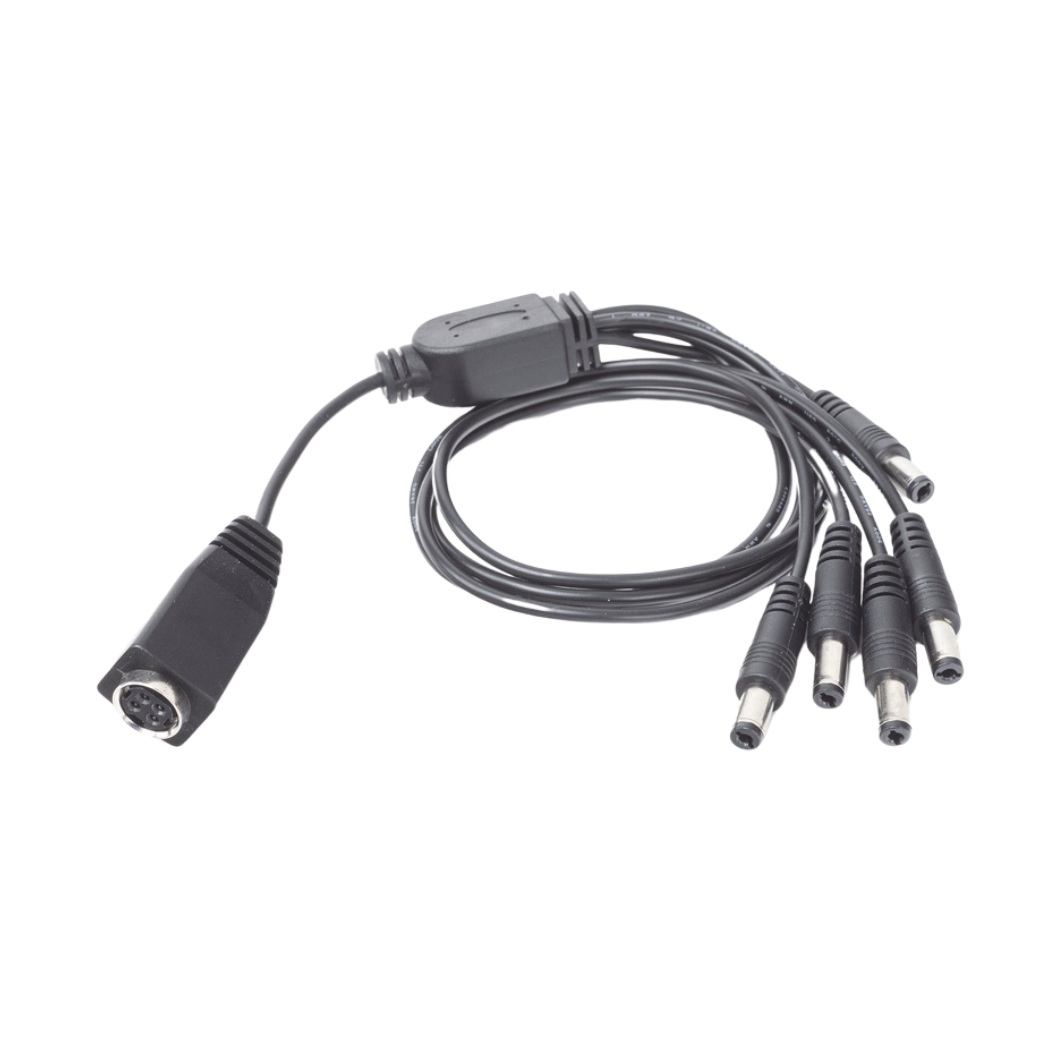 Cable de Alimentación 5 Vías para 4 Cámaras TURBOHD / DVR HIKVISION
