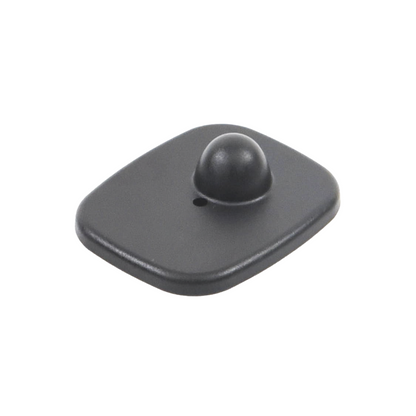 Paquete de 100 Tags RF Cuadrados Negros para Ropa