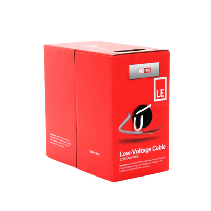 Bobina de Cable de 305 M CCA 6 x 22 AWG Para Control de Acceso, Alarmas de Intrusión y Video Porteros