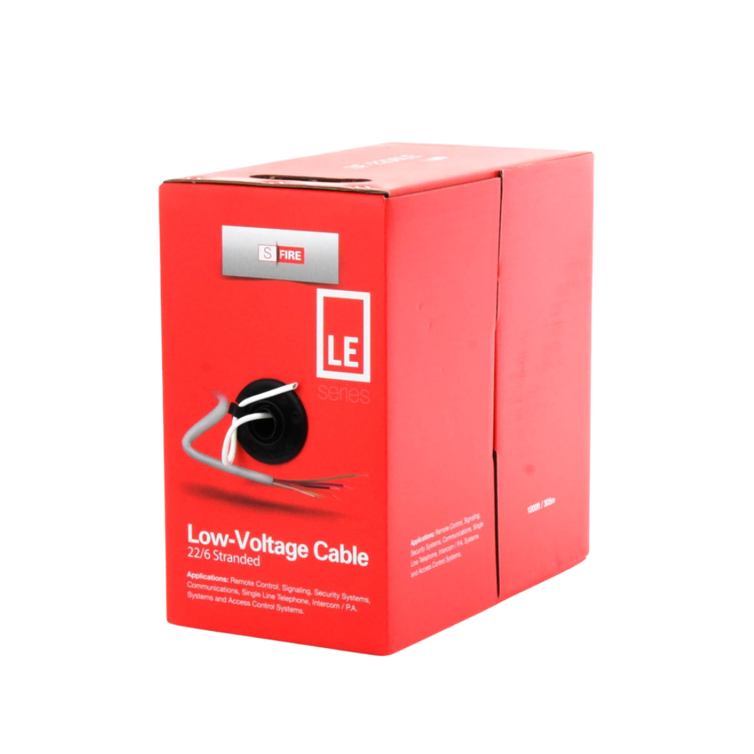 Bobina de Cable de 305 M CCA 6 x 22 AWG Para Control de Acceso, Alarmas de Intrusión y Video Porteros