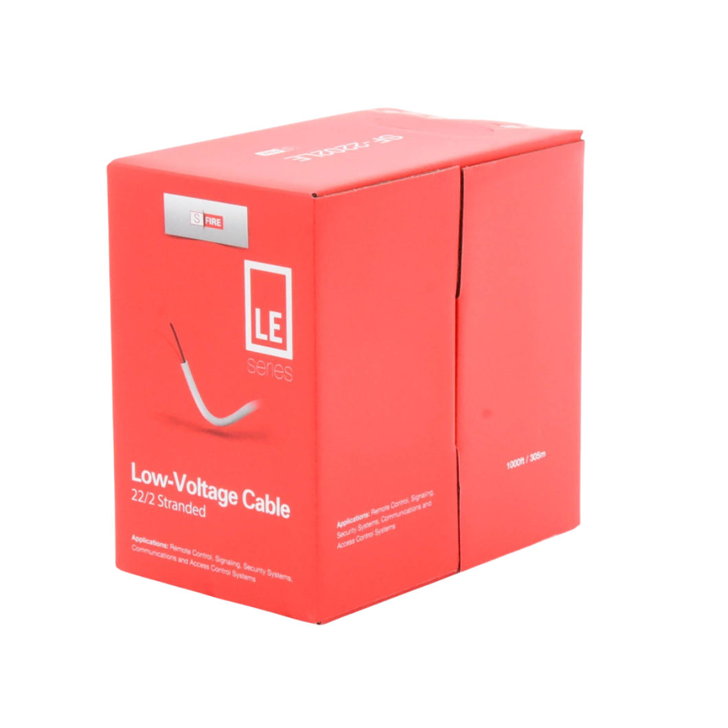 Bobina de Cable 305 M CCA 2 x 22 AWG Blanco, Control de Acceso, Automatización y Video Porteros