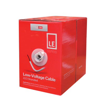 Bobina de Cable 305 M CCA 2 x 22 AWG Blanco, Control de Acceso, Automatización y Video Porteros