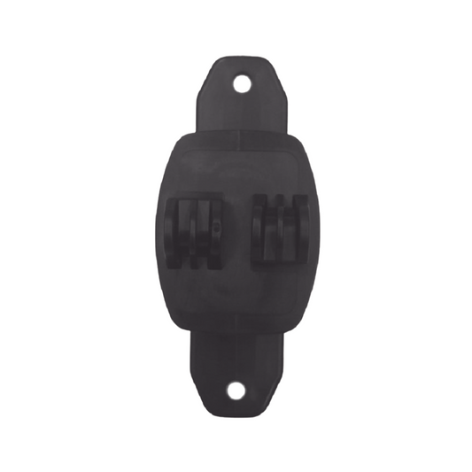 Aislador de Paso Reforzado para Cercos Eléctricos, Resistente al Clima Extremoso, Color Negro