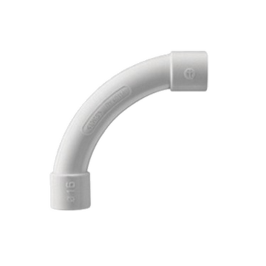 Codo de Radio Cerrado 20mm para Tubo Rígido (PVC Auto-Extinguible)