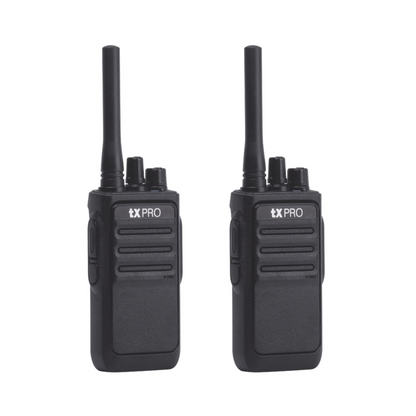 Par de Radios Analógicos UHF, 400-470 MHz, 2 Watts, Preconfigurados