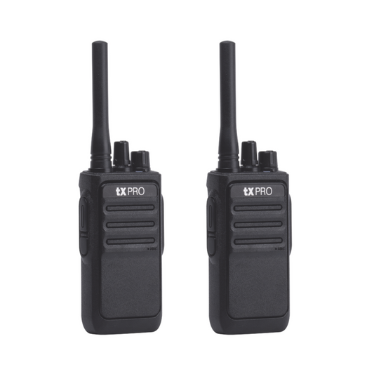 Par de Radios Analógicos UHF, 400-470 MHz, 2 Watts, Preconfigurados