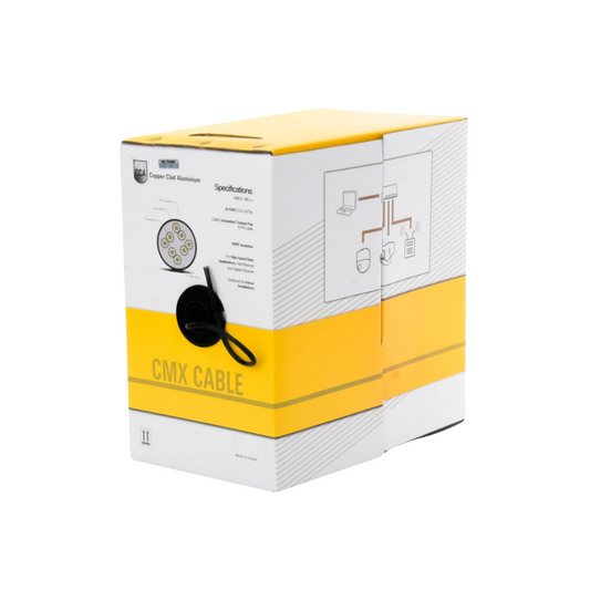 Cable UTP Cat5e, 305m, CCA, Negro, Interior