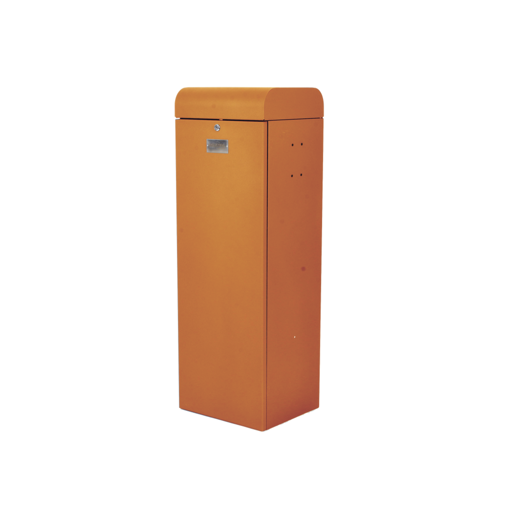 Barrera Vehicular Derecha 3m, Apertura 1.5s, Fin de Carrera Programable, Naranja Elegante