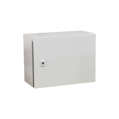 Gabinete Metálico Intemperie IP66, 40x30x30cm, Placa Trasera y Cierre T