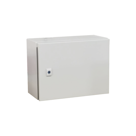 Gabinete Metálico Intemperie IP66, 40x30x30cm, Placa Trasera y Cierre T
