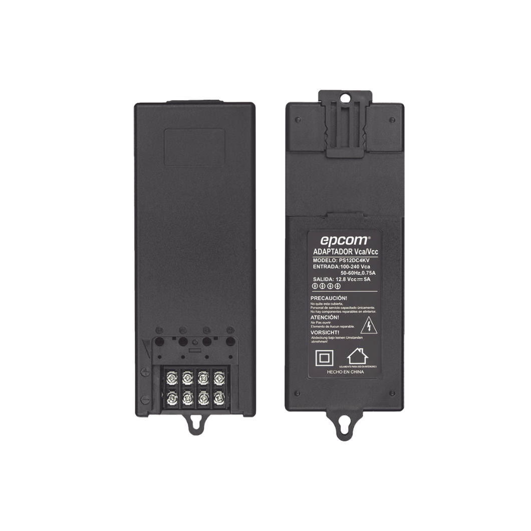Fuente de Poder 12Vcc 5A - 4 Cámaras - con Filtro Anti-Ruido 4K, Protección Completa y Fusible PTC