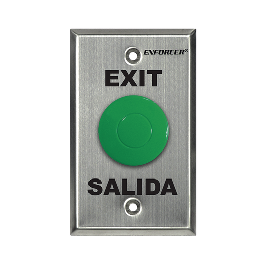Botón de salida SECOLARM SD-7201GCPE1Q tipo hongo verde