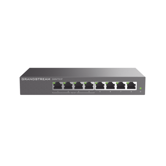 Switch PoE+ Gigabit No Administrable 8 Puertos / 4 PoE+ / 16 Gbps