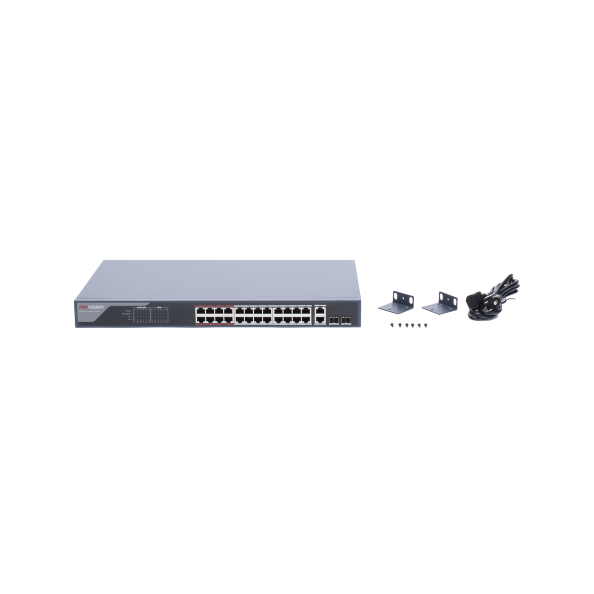 Switch HIKVISION PoE+ con gestión remota y potencia total 370W