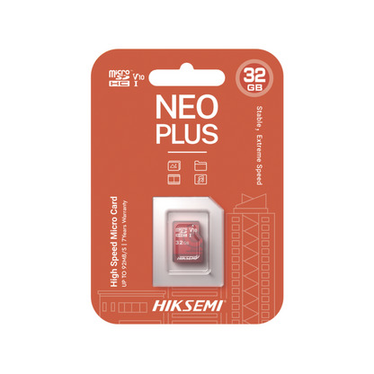 Tarjeta microSD 32GB HIKSEMI para videovigilancia 24/7