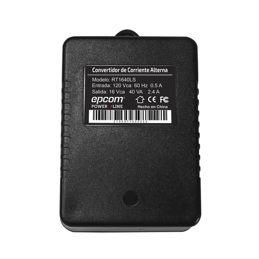 Transformador 16 VCA para sistemas de seguridad